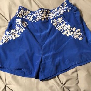 Royal Blue High Waisted Shorts